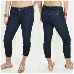 Joe’s Jeans Low Rise  Soft Dark Wash Skinny jeans Ankle Crop 30